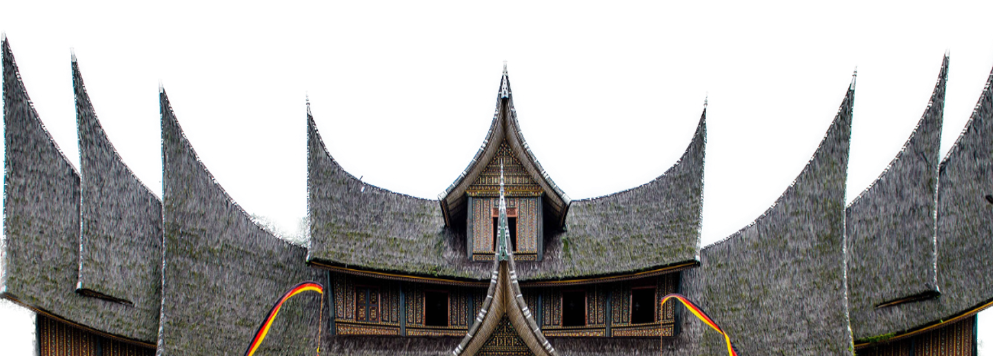 Traditional Minangkabau Rumah Gadang Roof